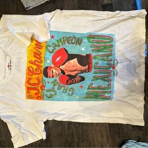 White Graphic Tee - Campeon Mexicano Design